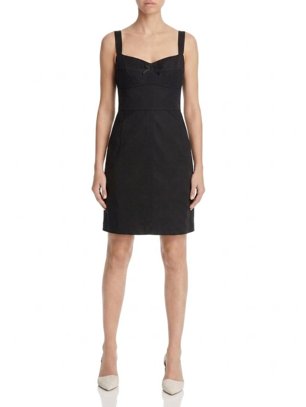 Banana Republic Bustier / Corset embroidered black dress